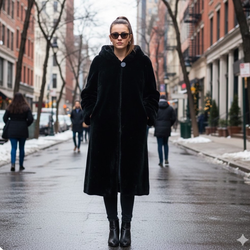 Vintage furry winter coat